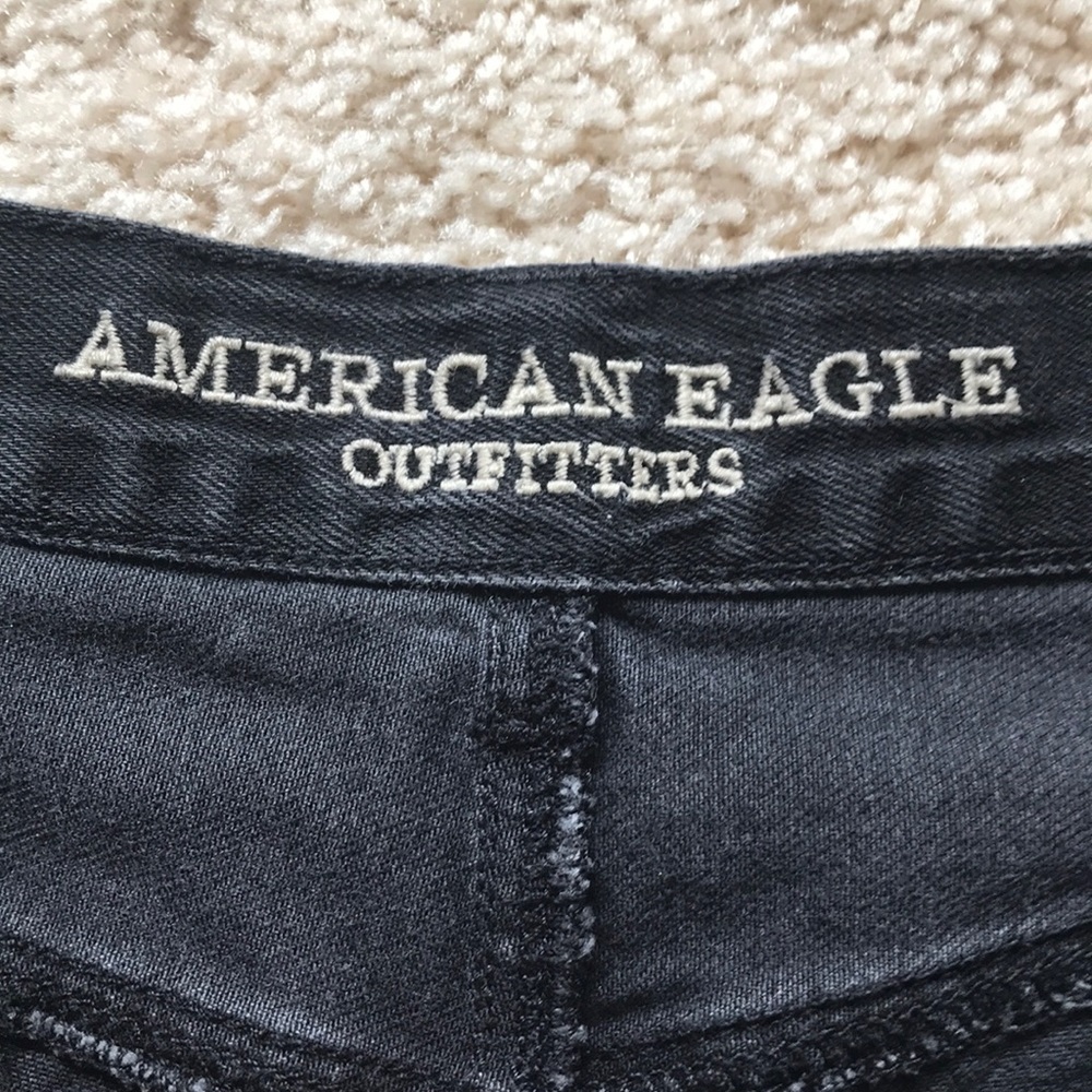 Black Ripped Shorts - Picture 3 of 3
